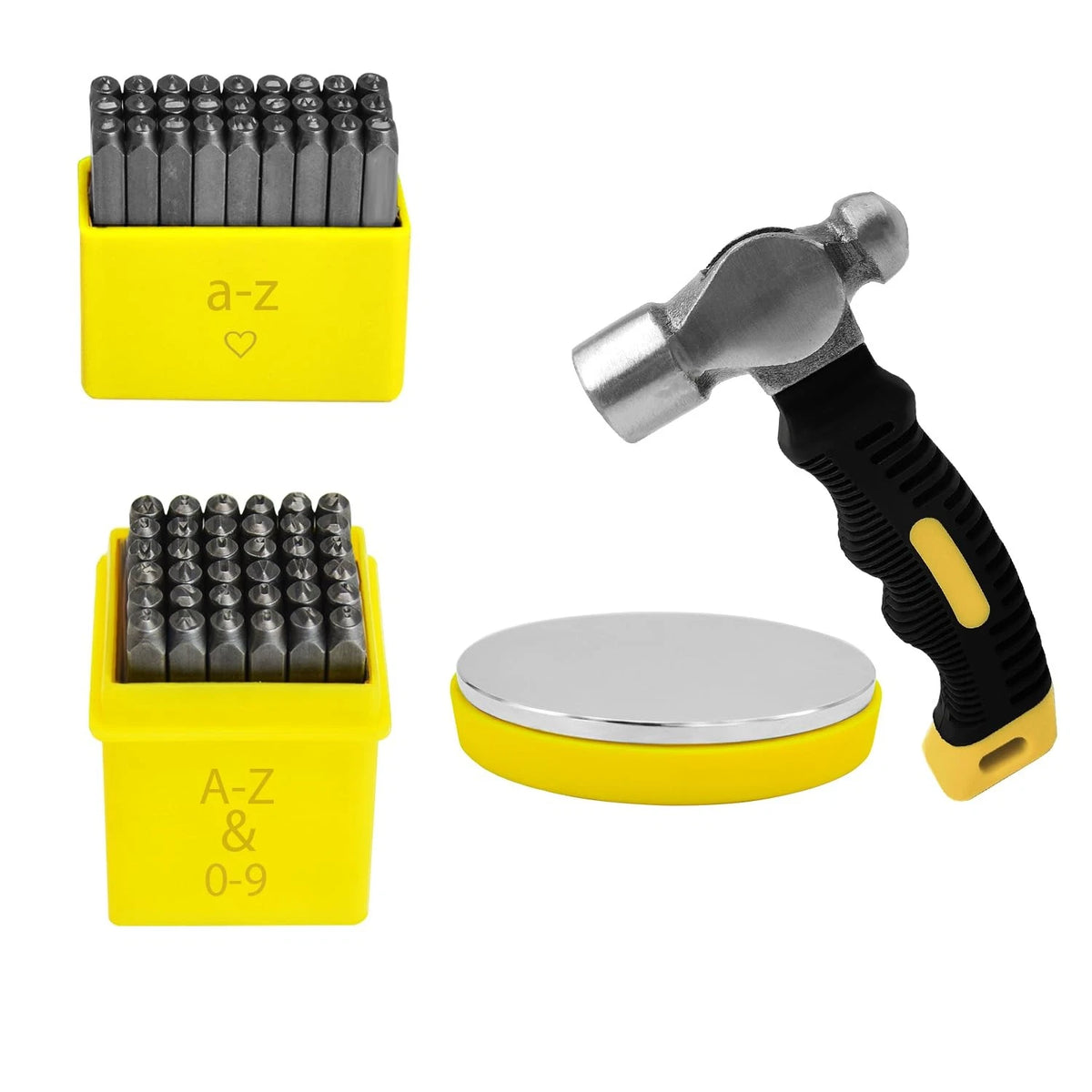 65Pcs Metal Stamping Kit for DIY Projects (No Specific Years)