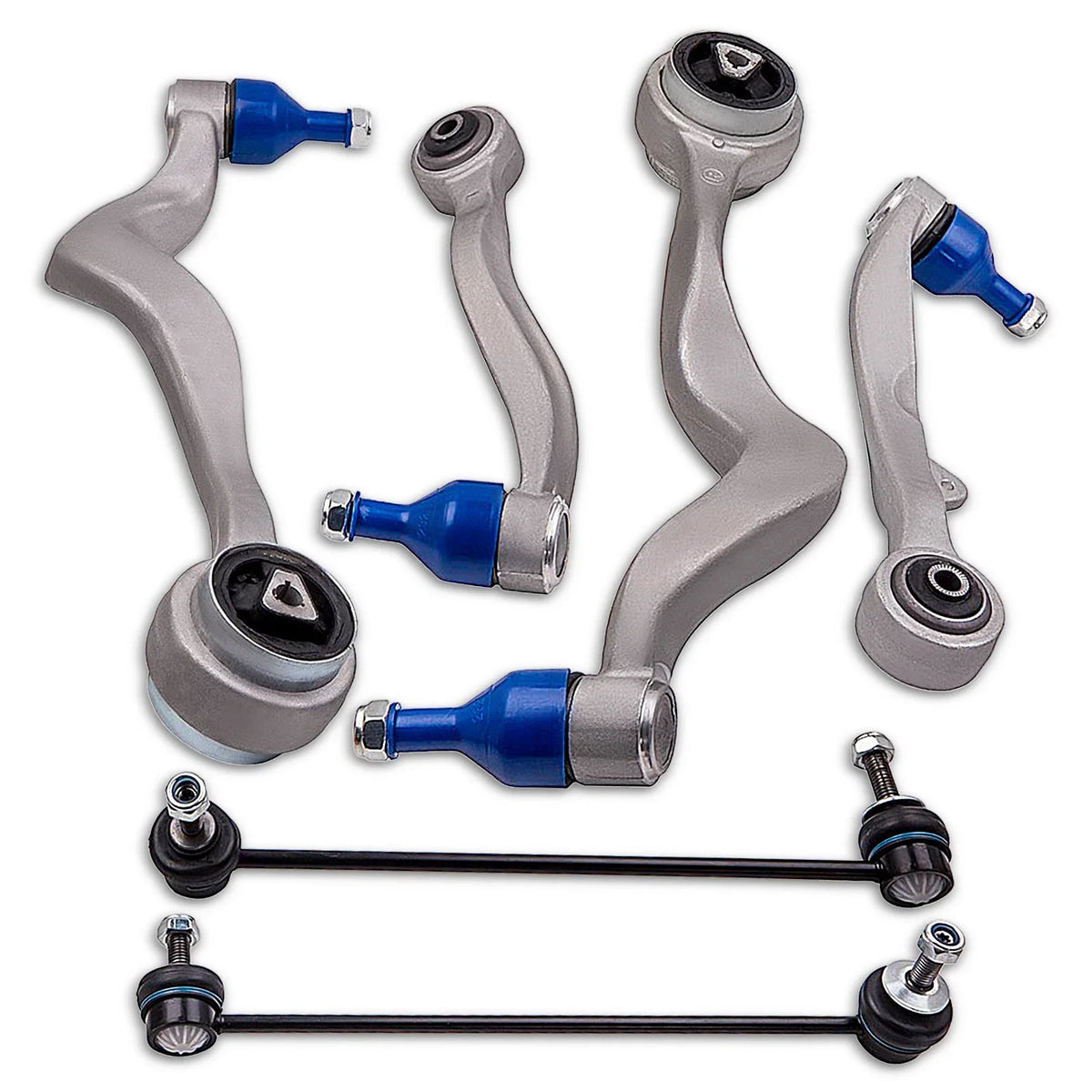 8x Control Arm Stabilizer Bar Link & Tie Rod End for BMW 525i 530i 535i 540i (2006–2010)