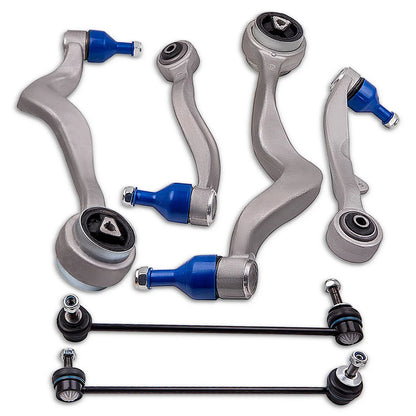 8x Control Arm Stabilizer Bar Link & Tie Rod End for BMW 525i 530i 535i 540i (2006–2010)