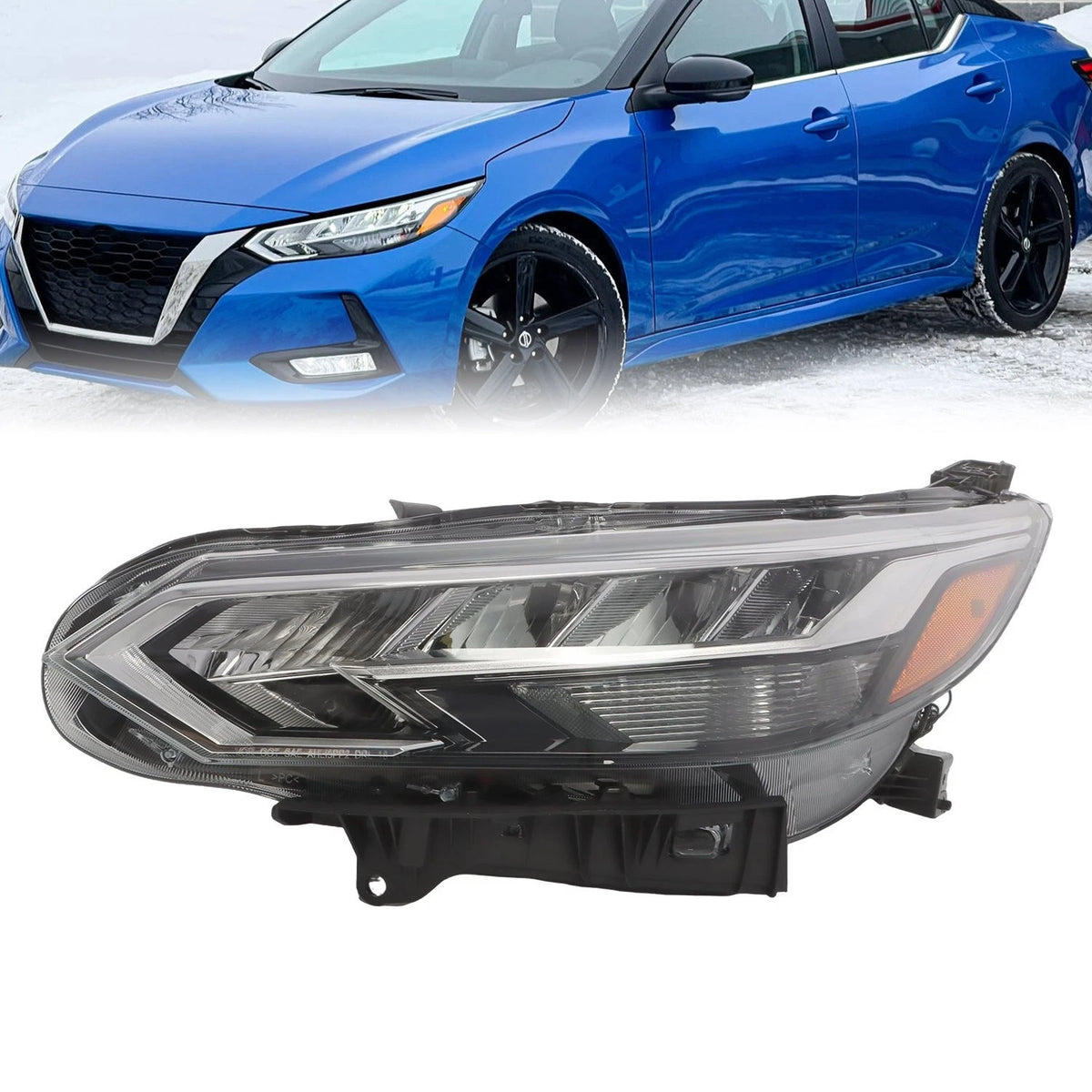 Left Headlight LED Assembly for Nissan Sentra (2020–2022) 26060-6LB5A, 260606LB5A