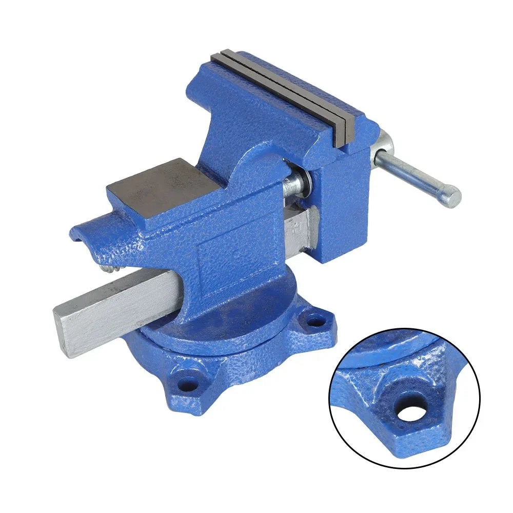 4-1/2" Utility Combination Pipe Vise with Swivel Base for Woodworking