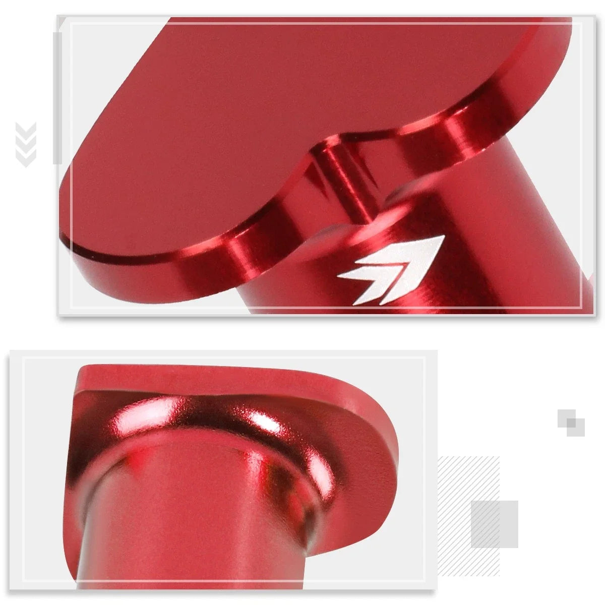 NRG DB-H003RD Red Heart Emergency E-Brake Drift Button for Civic/CRX/S2000 (1988–2009)