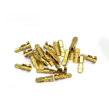Set of 50 Electric Tool Switch Wire Terminal Clips 2mm 3mm Metal Plastic