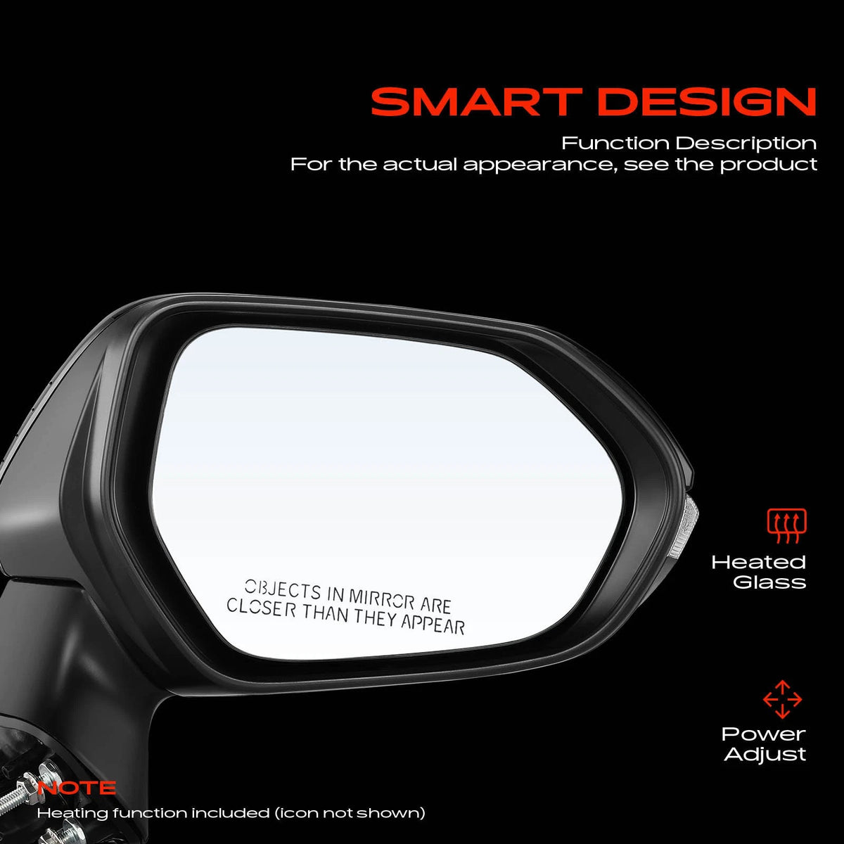 Power Mirror for Toyota Corolla (2019–2022) 8791012F80, 8791002926, 8791502360