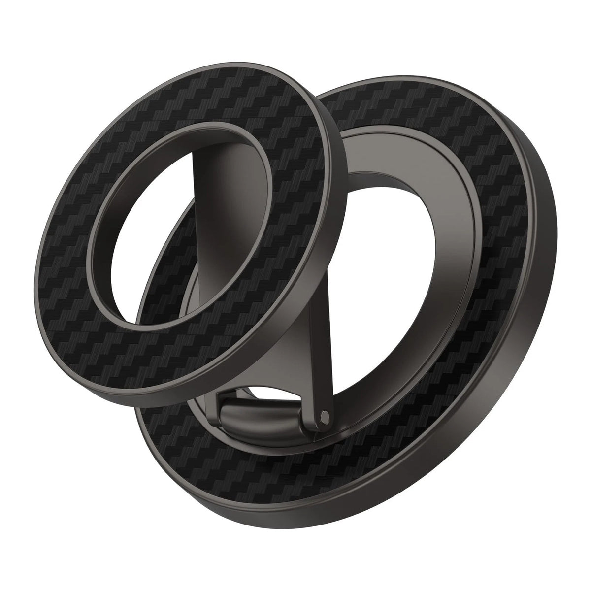 Magnetic Phone Grip Stand for Gym Use - Black