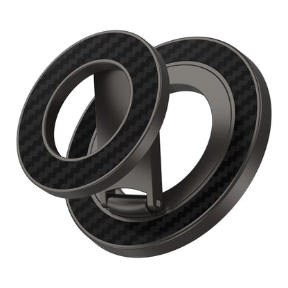 Magnetic Phone Grip Stand for Gym Use - Black