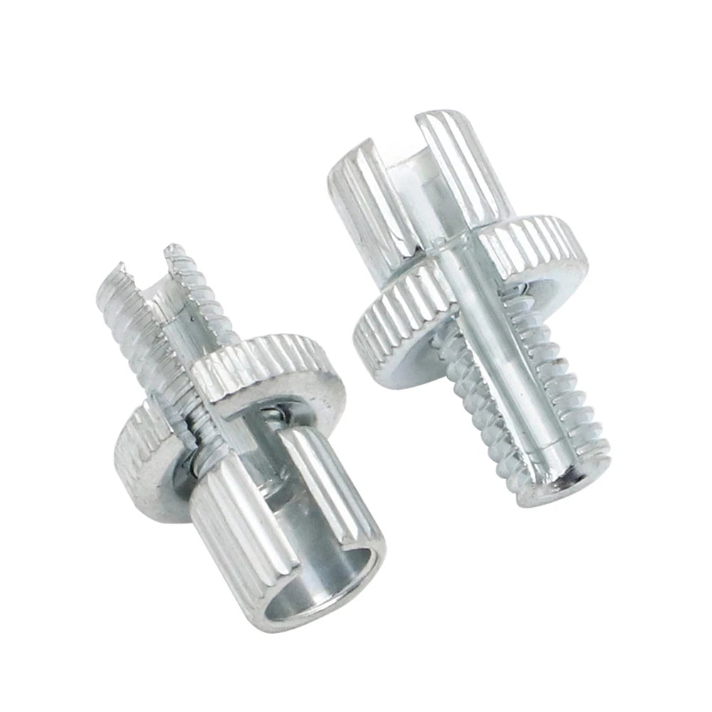 Set of 4 M8 Silver Cable Adjuster Nut Bolt for Honda CB100/125/175/250 (34-67090)