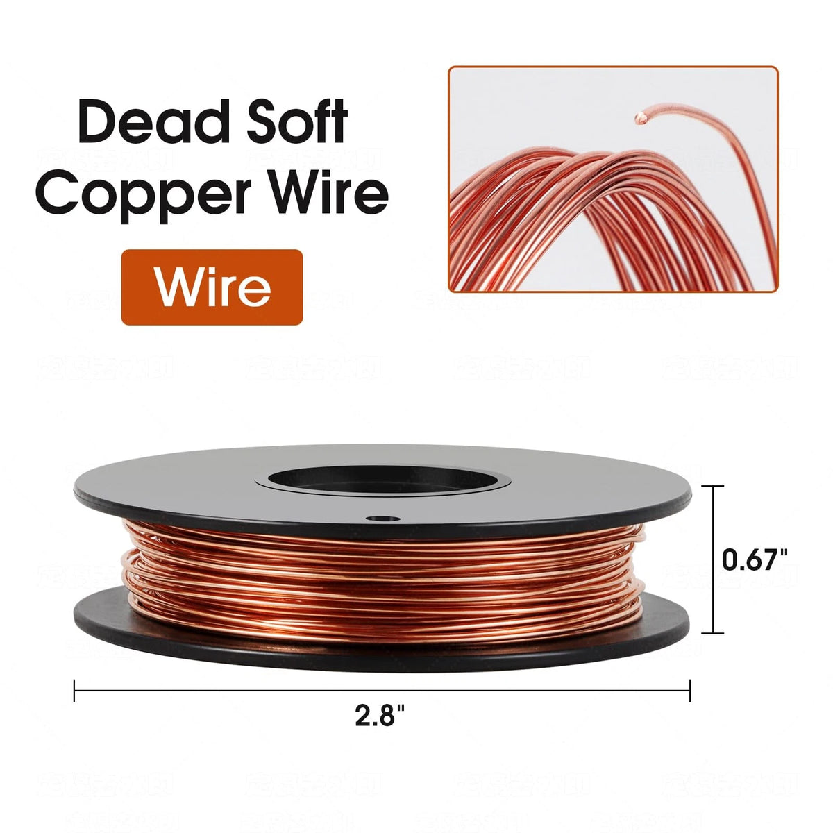 20 Gauge Pure Copper Wire 105ft for Jewelry Gardening DIY Art