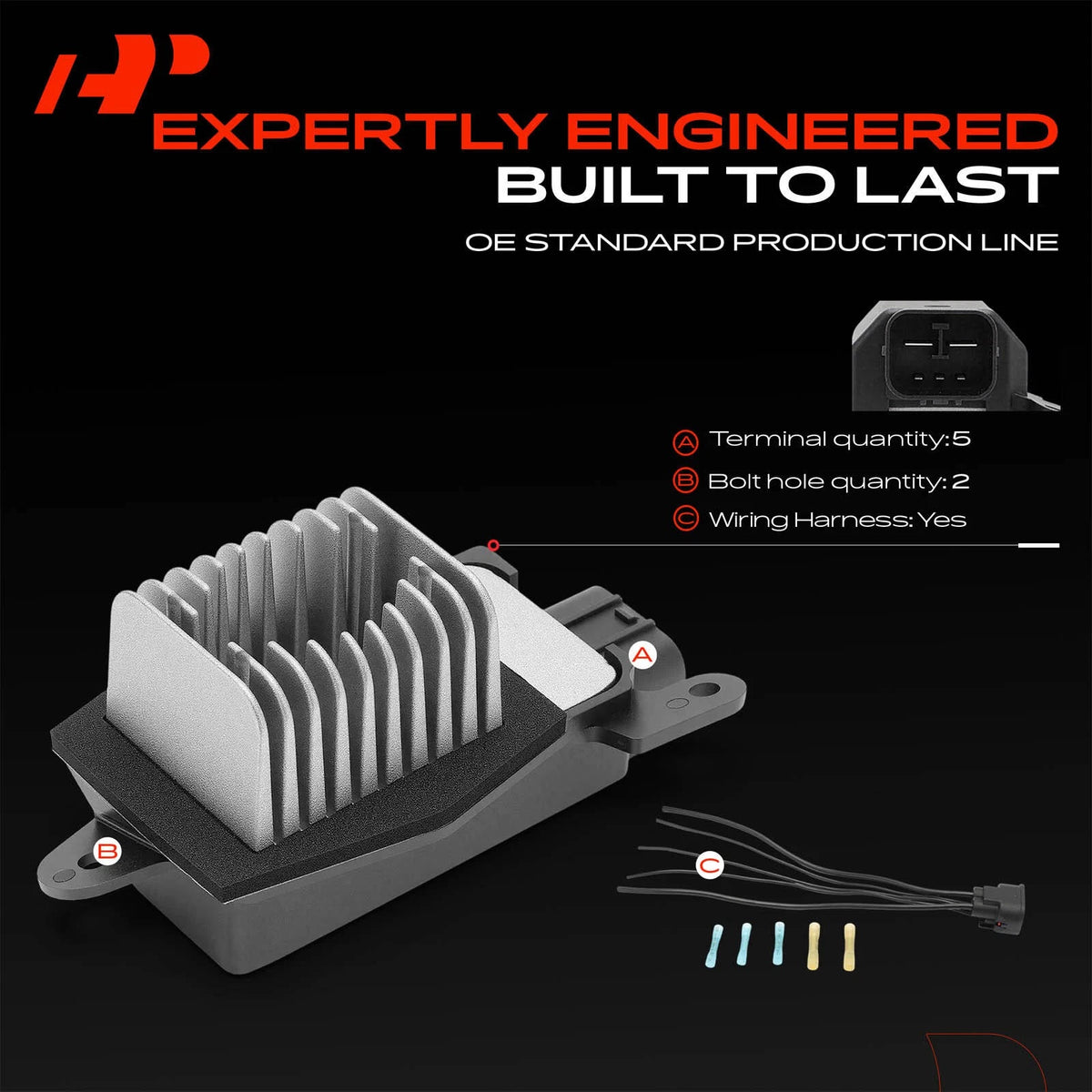 HVAC Blower Motor Resistor Kit for Ford F-250 F-350 Super Duty (2005–2007) - 2C3Z19E624AA, 6C3Z19E624AA, RU775