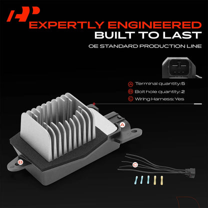 HVAC Blower Motor Resistor Kit for Ford F-250 F-350 Super Duty (2005–2007) - 2C3Z19E624AA, 6C3Z19E624AA, RU775