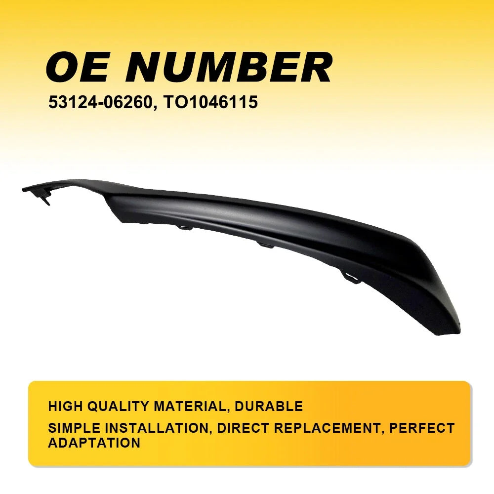 Front Left Lower Bumper Grille Molding Trim for Toyota Camry (2021–2023)