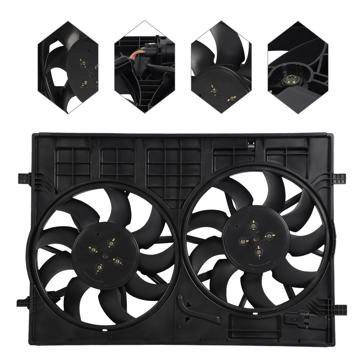 Dual Cooling Fan Assembly for Volkswagen Atlas (2018–2023) 3QF121207-PFM, 3QF959455C