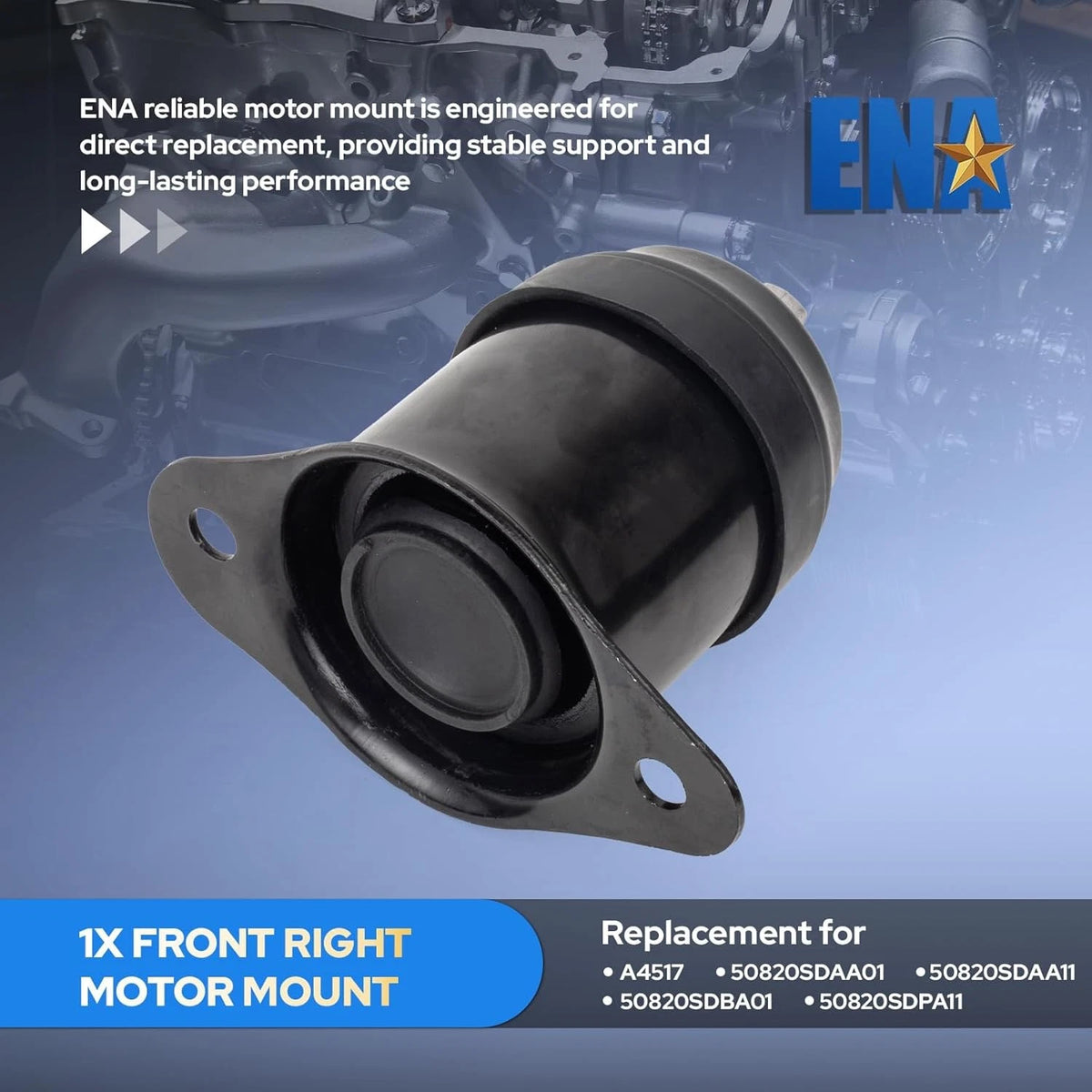 Front Right Engine Mount for Acura Honda TL TSX Accord (MM72013222)