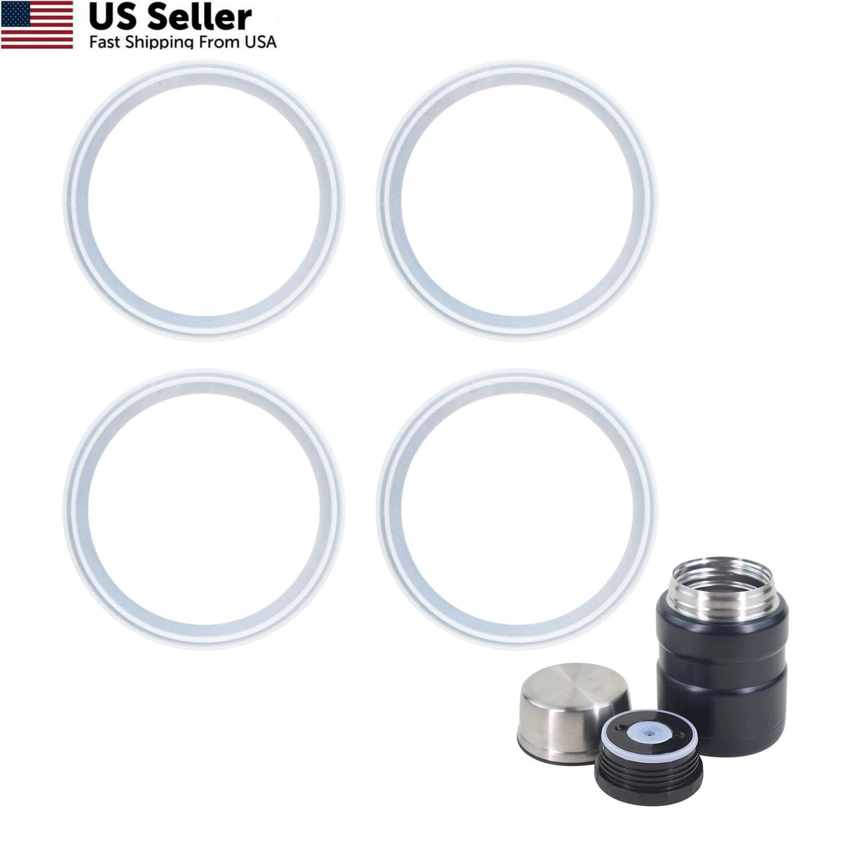 Replacement Gaskets for Thermos Stainless King Food Jar (Compatible)