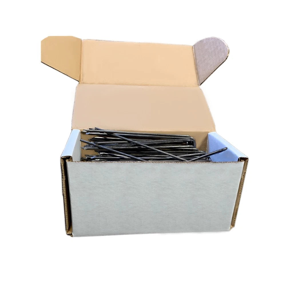 100 Pack Anchor Pins for Landscape Staples Garden Stakes