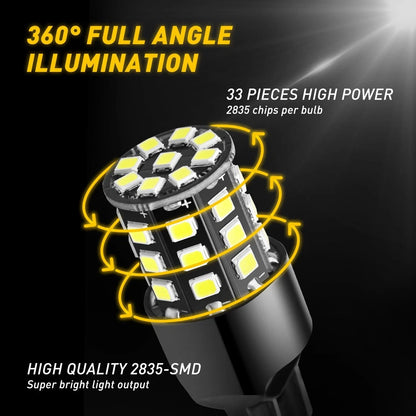 2X AUXITO 7440 7443 7444 LED Backup Reverse Light Bulbs for