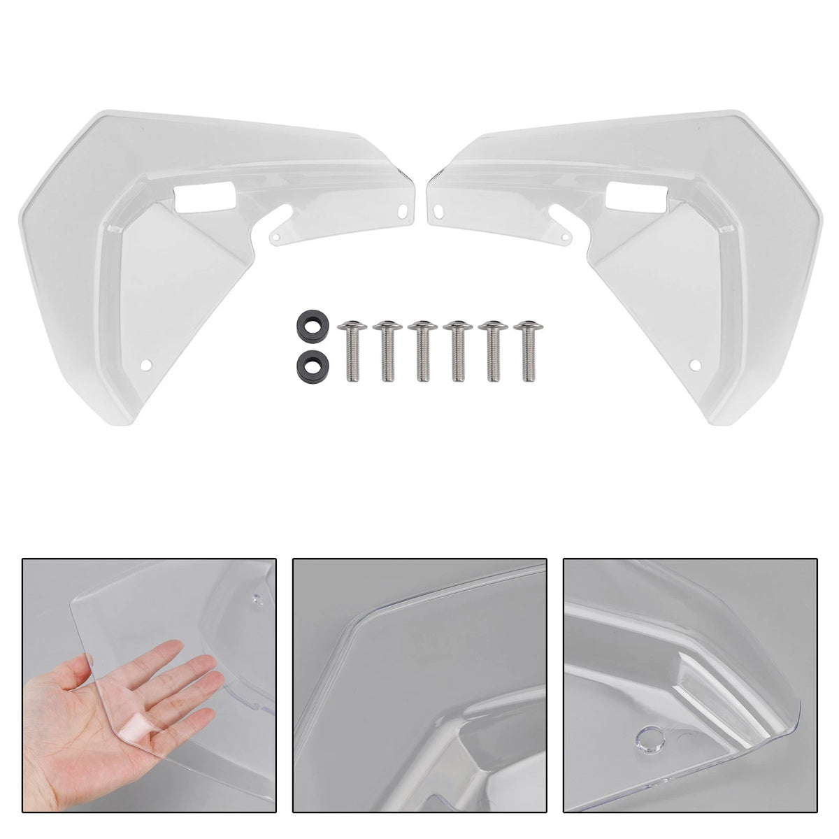 Windshield Plate Side Panels for BMW R1300GS ADV (2025–2026) WIN-198-CLE