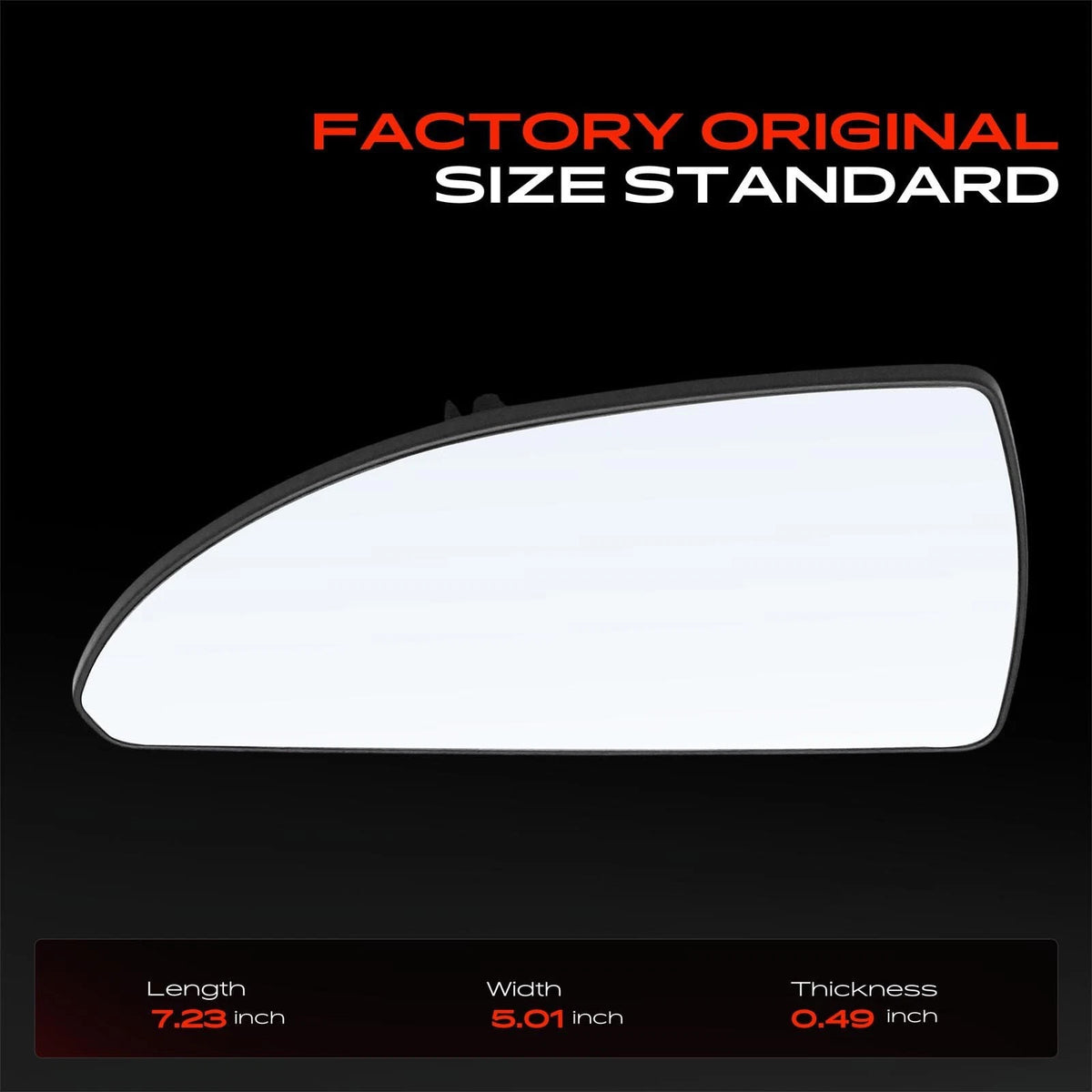 Heated Driver Power Mirror Glass for Chevrolet Impala (2006–2013) 89046149, GM1324118