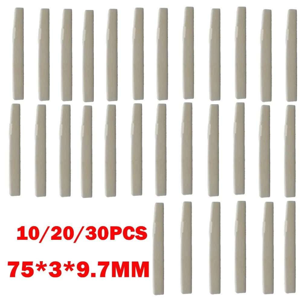 Bone Saddle for Yamaha FG Acoustic Guitar (75x3x9.7mm)