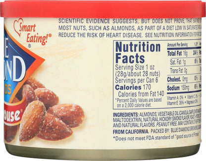 Pack of 2 Blue Diamond Almonds Smokehouse 6 Oz