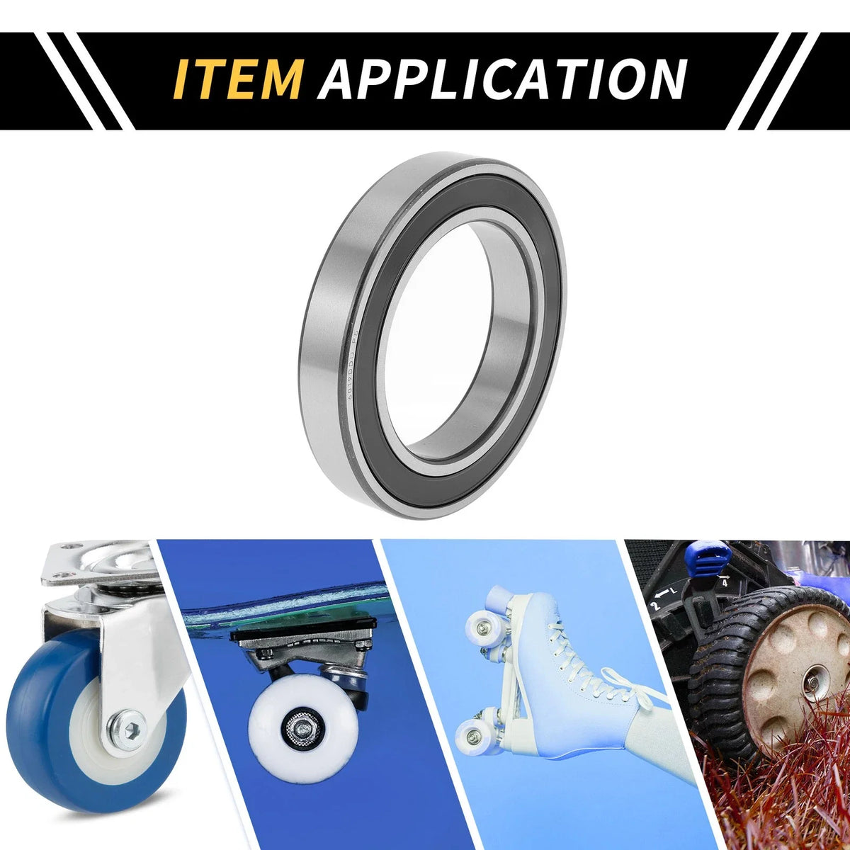 Deep Groove Ball Bearing 6019DDU for Scooter Skateboard Wheel (95x145x24mm)