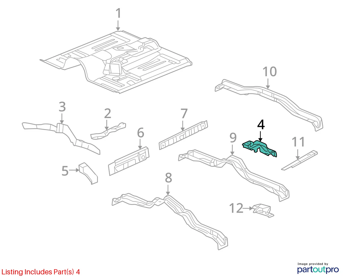 Reinforce for Chevrolet Trailblazer 2002–2009 (Part No. 88937197)