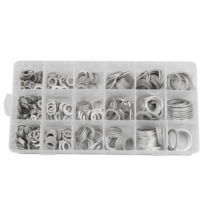 Set of 450 Oil Drain Plug Crush Gaskets Washer Sealing O-Ring Assortment