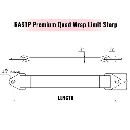 Limit Straps for Hot Racing 14" Shock Suspension Travel (4 Layers)