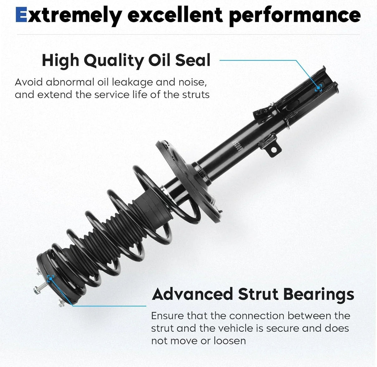 Rear Complete Shock Absorbers for Toyota Avalon Camry Lexus ES350 (2007–2011)