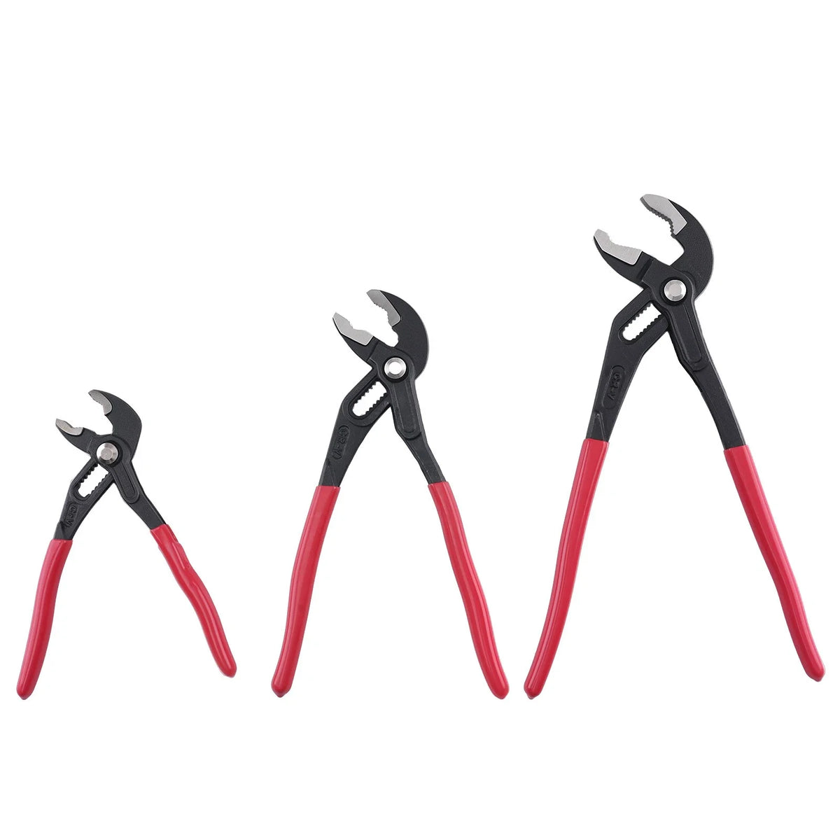 Set of 3 Carbon Steel Water Pump Pliers for Automotive Repairs