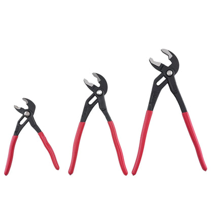 Set of 3 Carbon Steel Water Pump Pliers for Automotive Repairs
