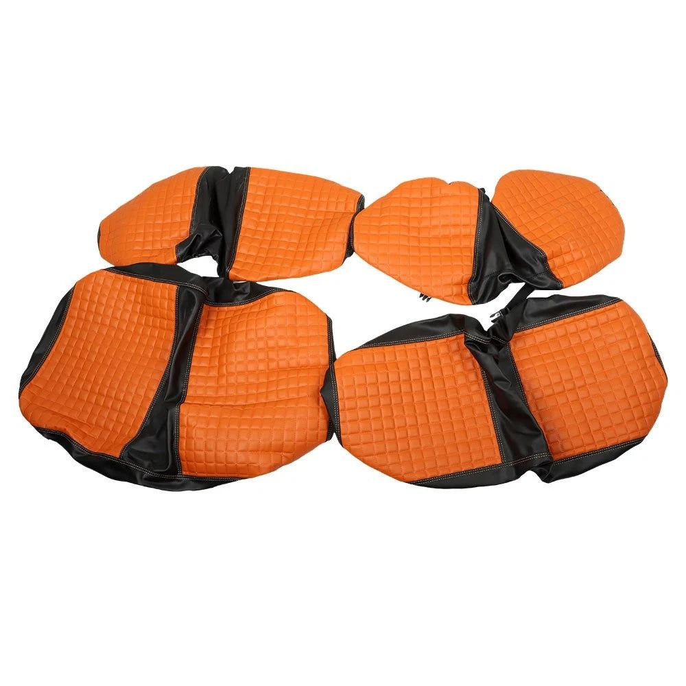 Set of 2 Front and Rear Seat Covers for EZGO Freedom TXT (2014–Up) - Orange