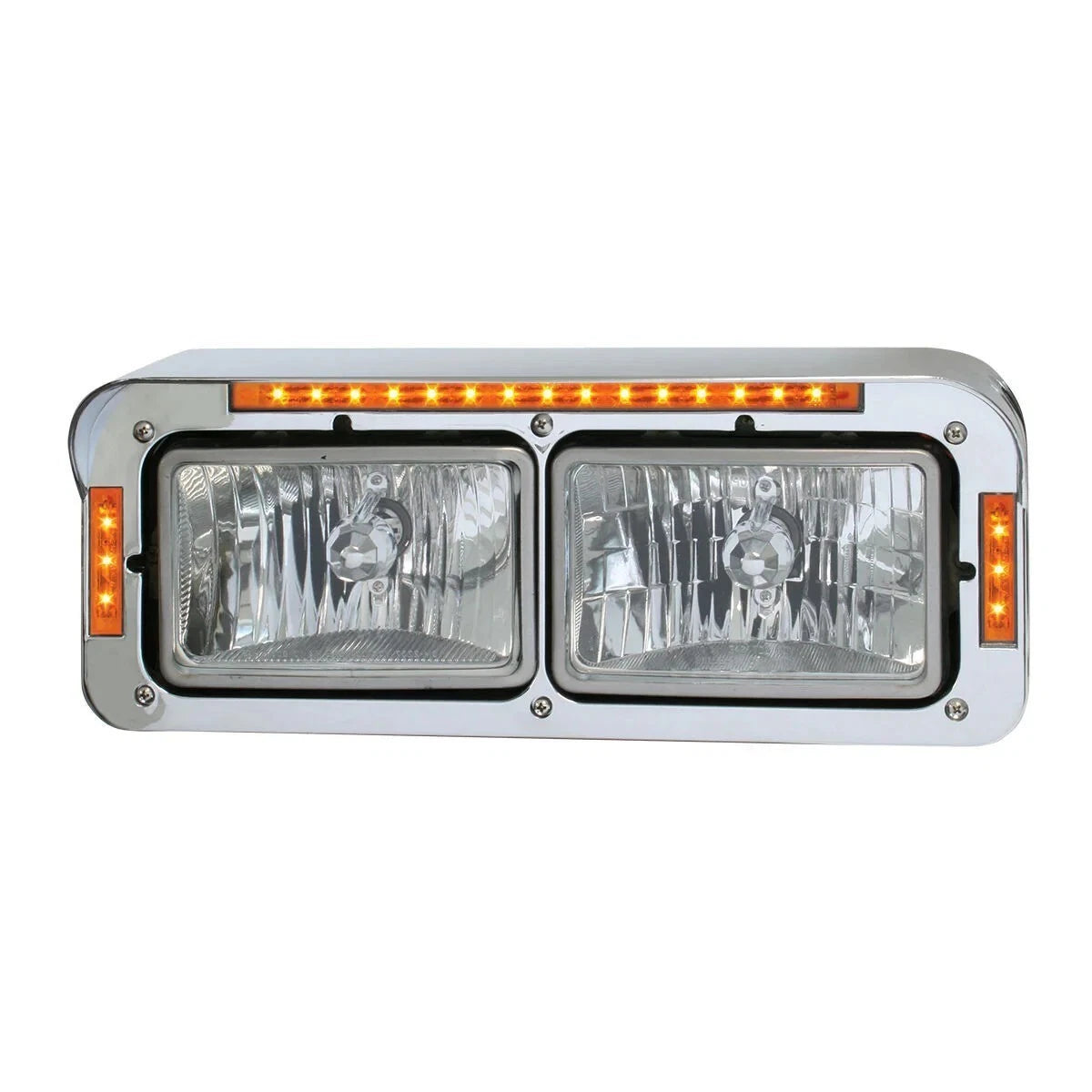 Dual Rectangular Headlight Bezel for - 21 LEDs, GG#87596