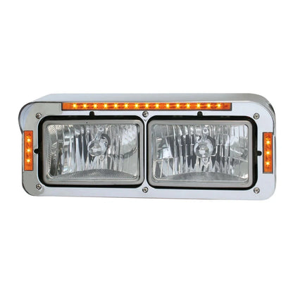 Dual Rectangular Headlight Bezel for - 21 LEDs, GG#87596