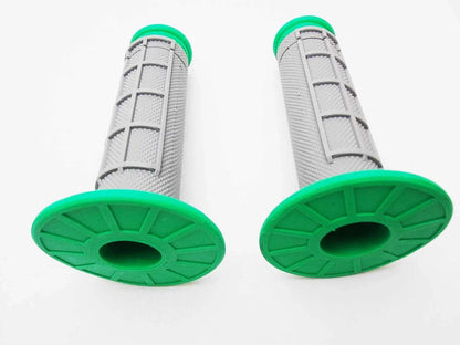 Hand Grip Set for Suzuki RM125 (Green Grey)