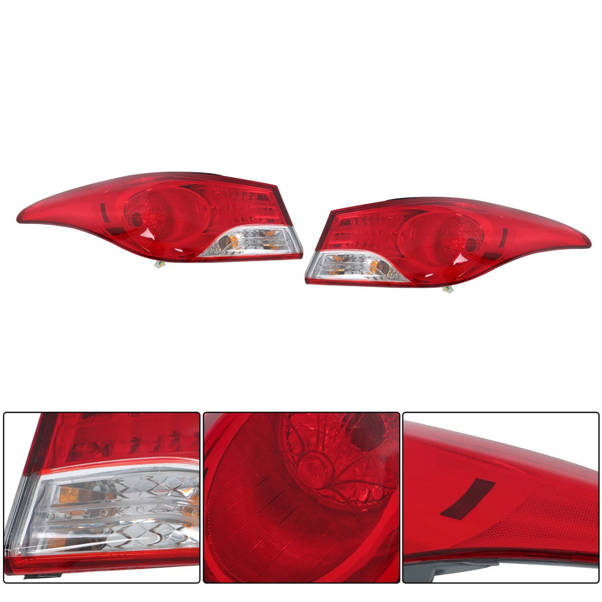Set of 2 Halogen Tail Lights for Hyundai Elantra (2011–2013) BCK89452K