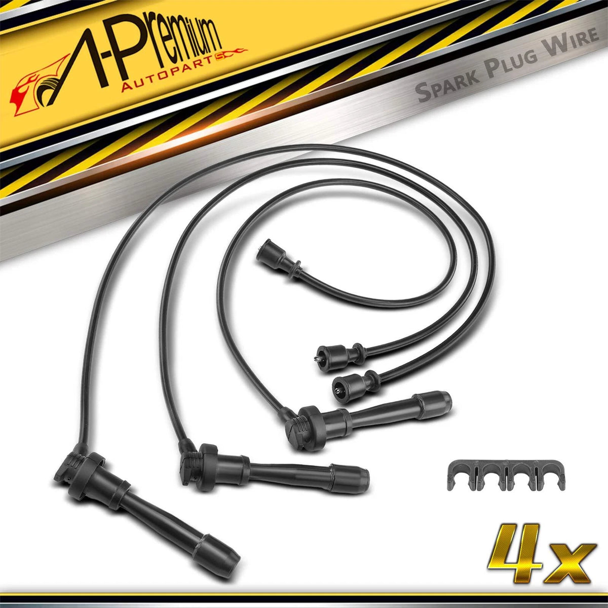 3X Spark Plug Wire Set for Kia Sorento (2003–2006) 27420-39800, 27440-39800, 27460-39800