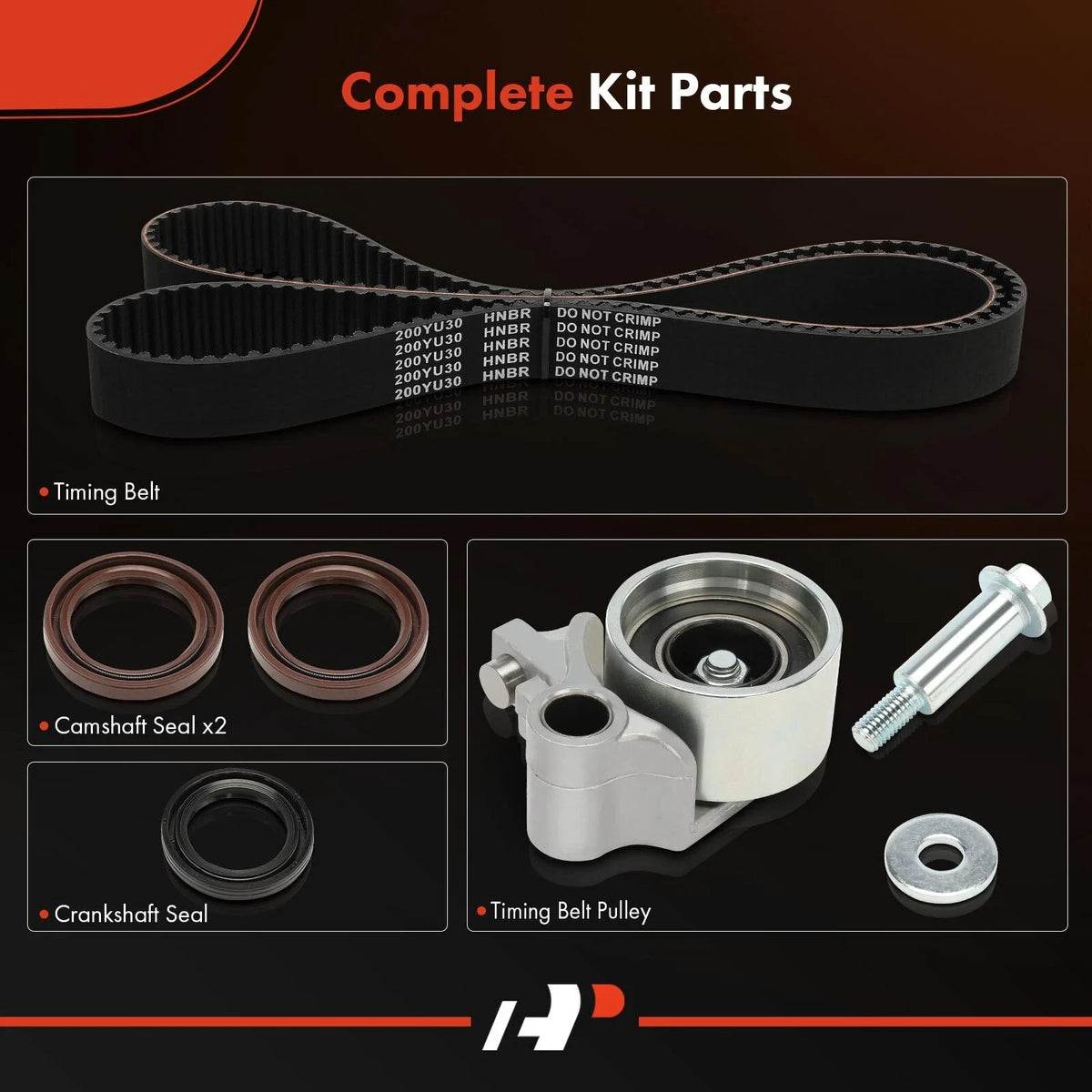 5X Timing Belt Kit for Dodge Chrysler Intrepid New Yorker Eagle Vision (1993–2004)