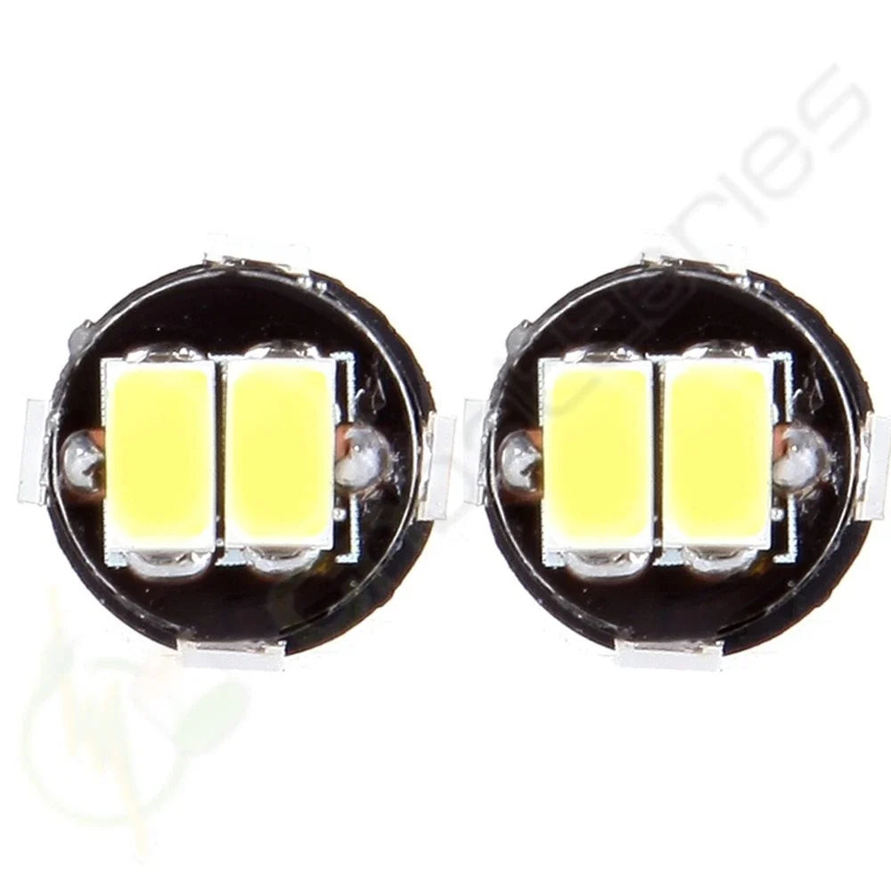 2X White 5730 6SMD LED License Plate Light Bulbs T10 W5W 168 921 194 for