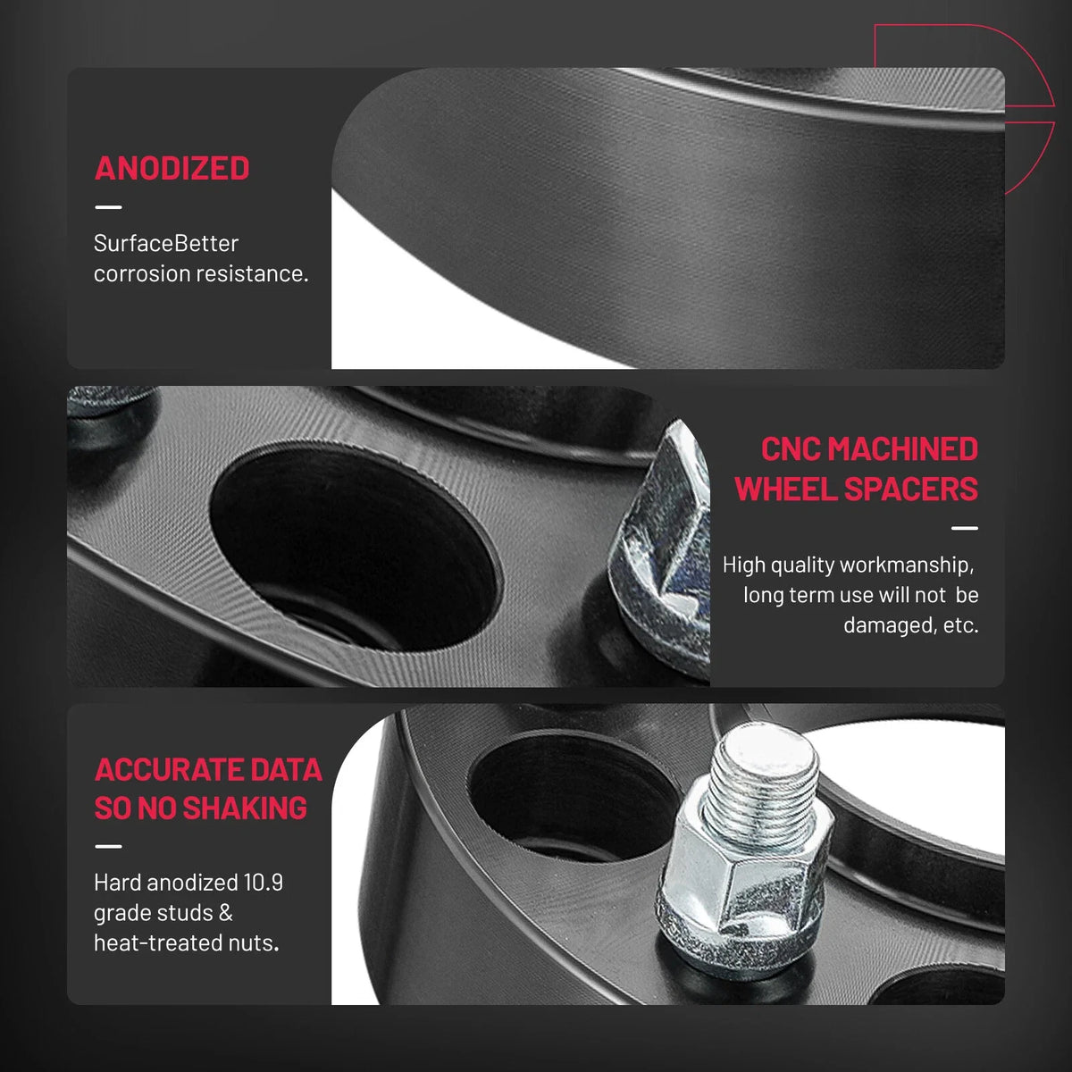5x4.5 Hubcentric Wheel Spacers 2" for Ford Mustang Ranger Explorer (2005–2019)