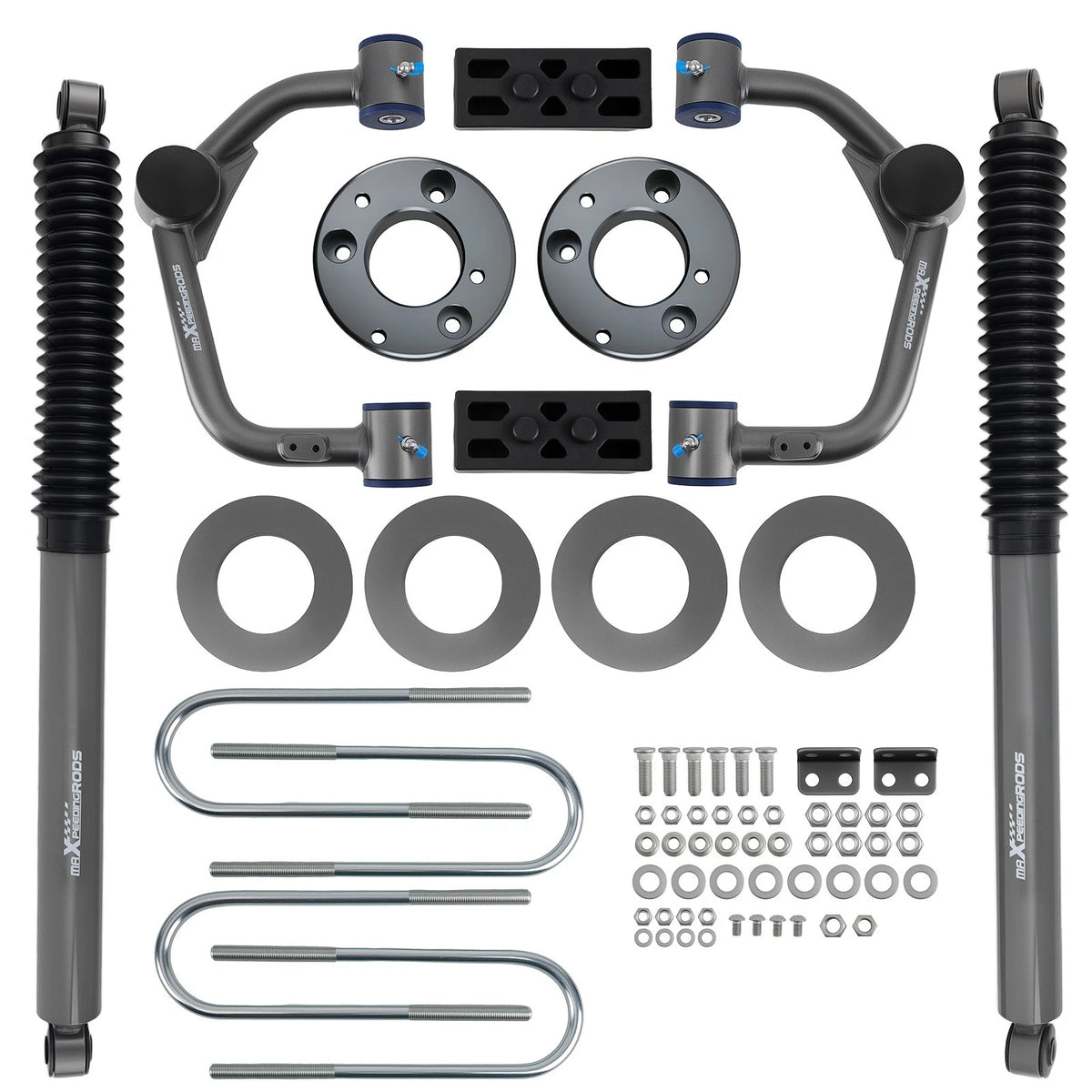 3 Inch Leveling Lift Kit Shocks + Control Arms for Ford F-150 4WD (2021–2025) - 8RUJ0Y