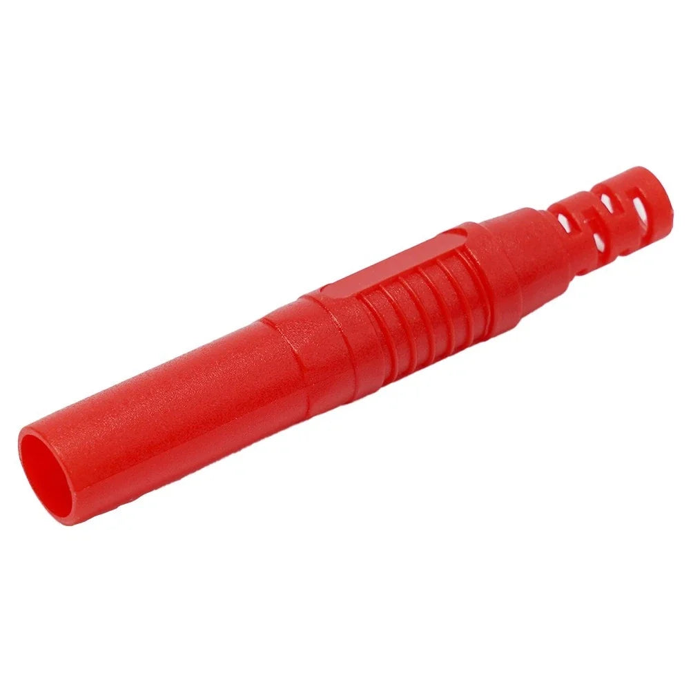 2 Pcs Insulated 4mm Male Banana Plug Connectors for Electrical Testing