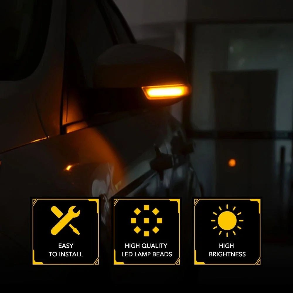 LED Wing Side Mirror Light for Ford Focus 3 MK3 (2013–2018) Turn Signal