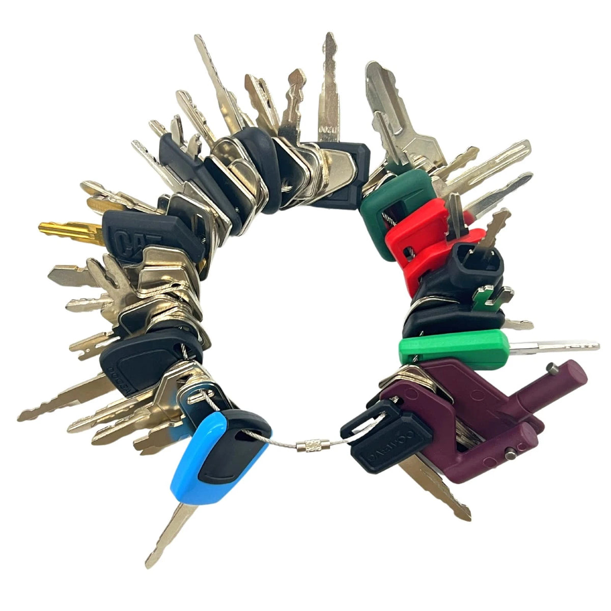 42 Heavy Equipment Keys Master Set for Construction Machines (Universal)