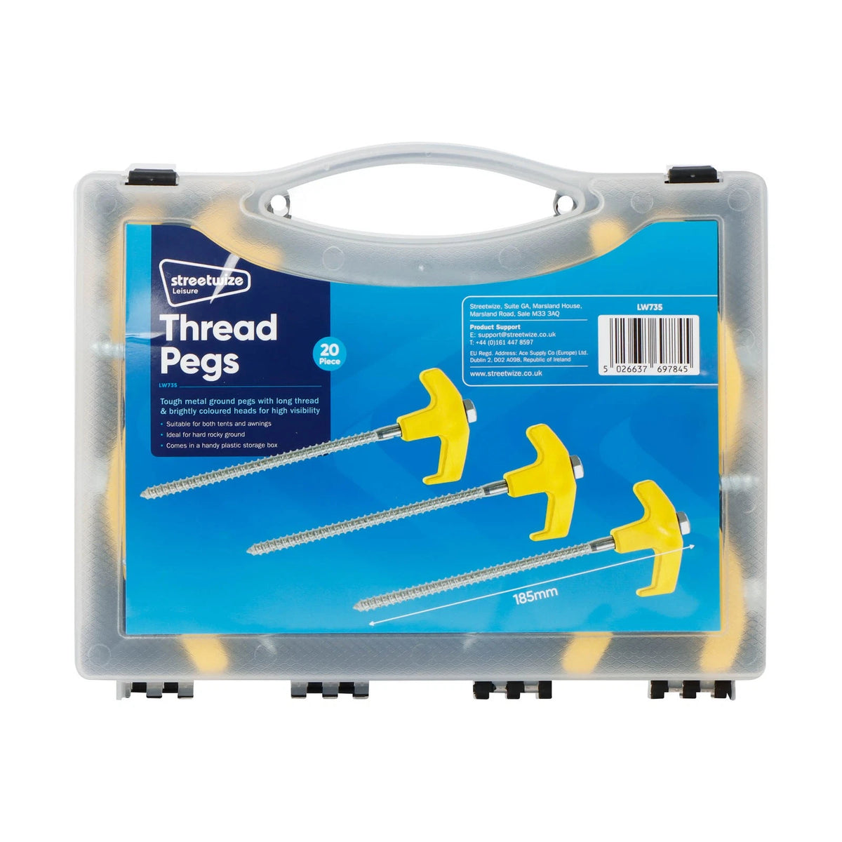Set of 20 Tent Pegs for Caravan Motorhome Awning Gazebo (LW735)