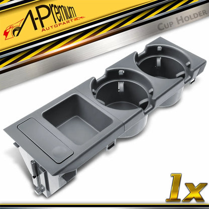 Center Console Cup Holder for BMW E46 323Ci 323i 325i 325xi 330Ci (1998–2006) - 51168248504, 51169415185, 51169415188