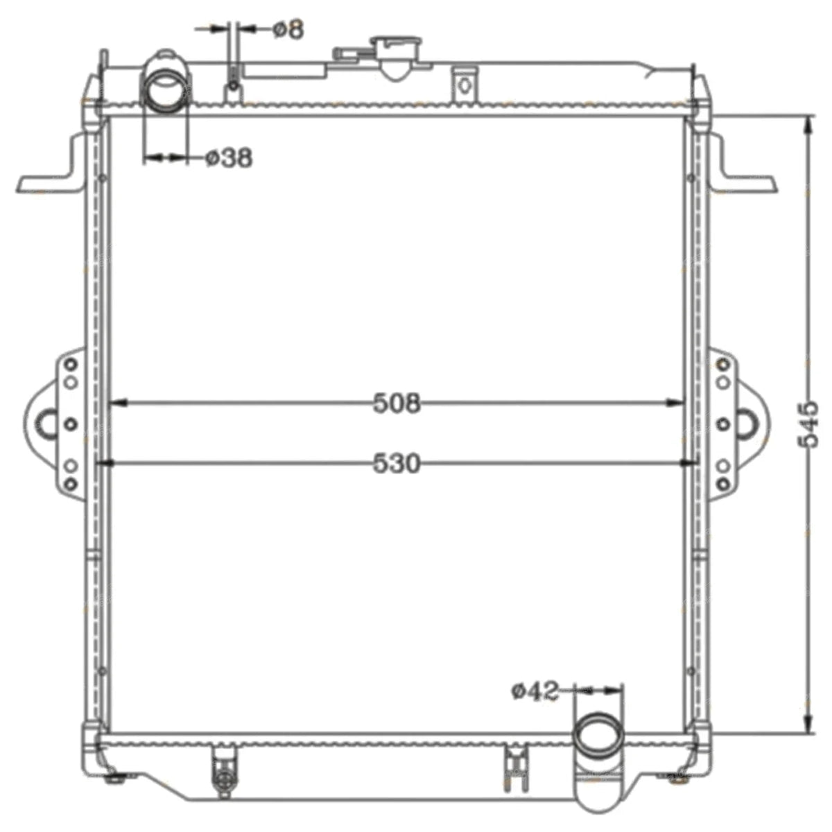 Radiator for Toyota Landcruiser 70 75 78 Series (1990–1999)