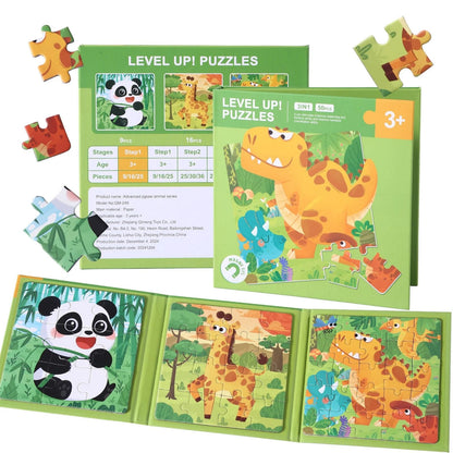 Magnetic Puzzles for Kids 3-5 Years - 3 in 1 Montessori Learning Toys