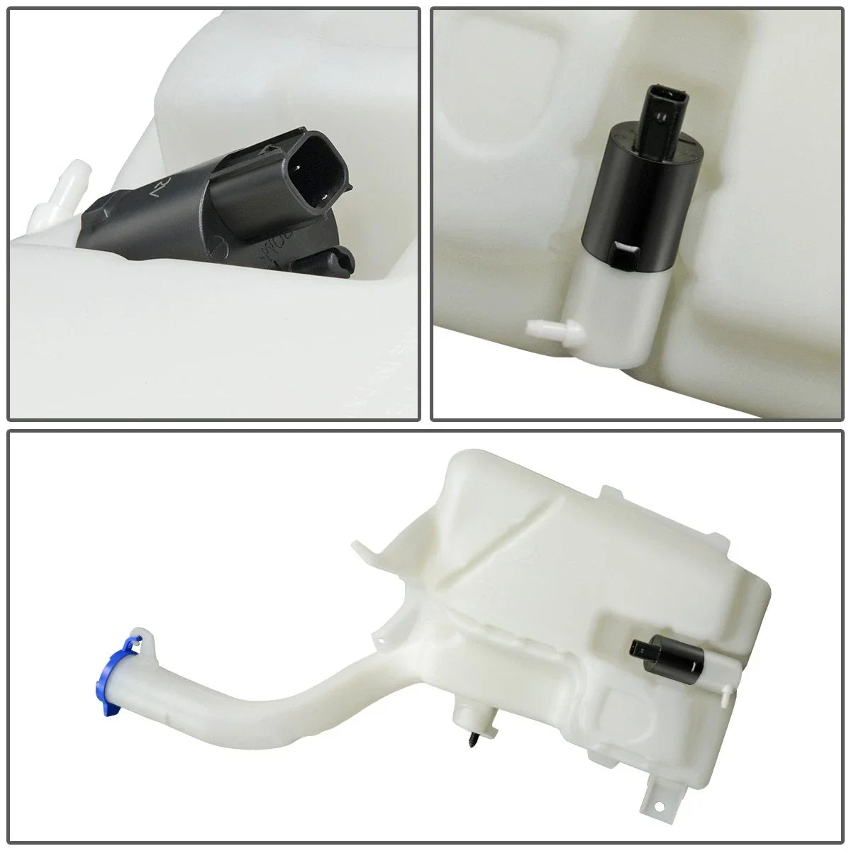 Windshield Washer Fluid Reservoir Tank w/ Pump for Ford Fusion 2013-2014