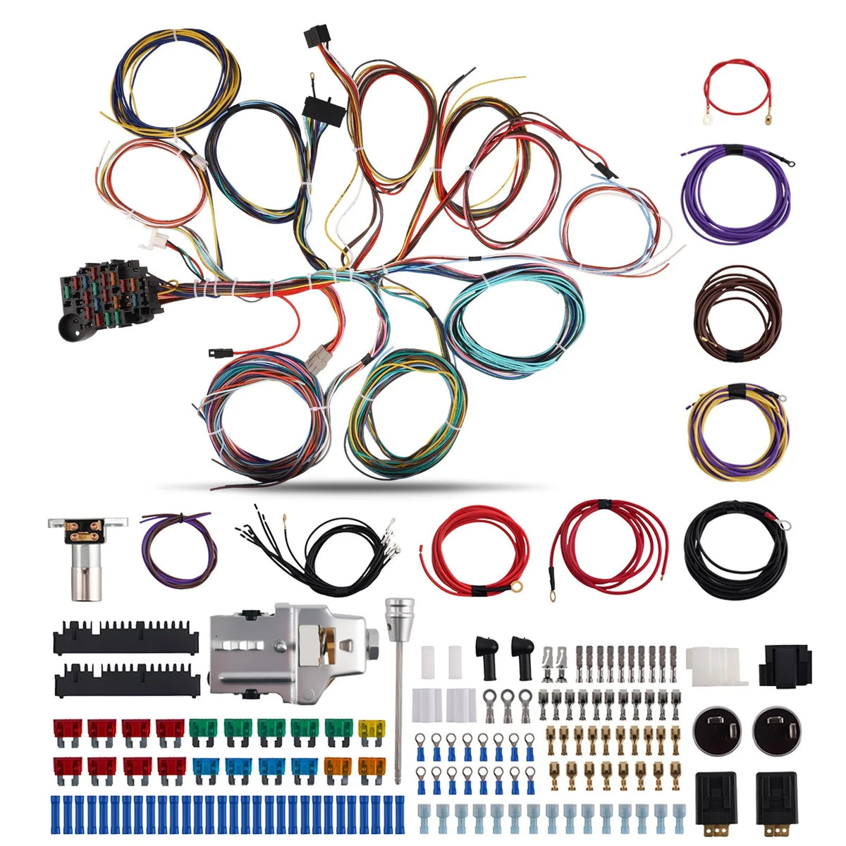 22 Circuit Wiring Harness for Chevy GMC Pickup Truck (1960–1986)